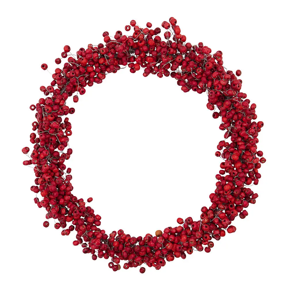 Winter krans 23 cm rød