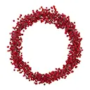 Winter krans 23 cm röd