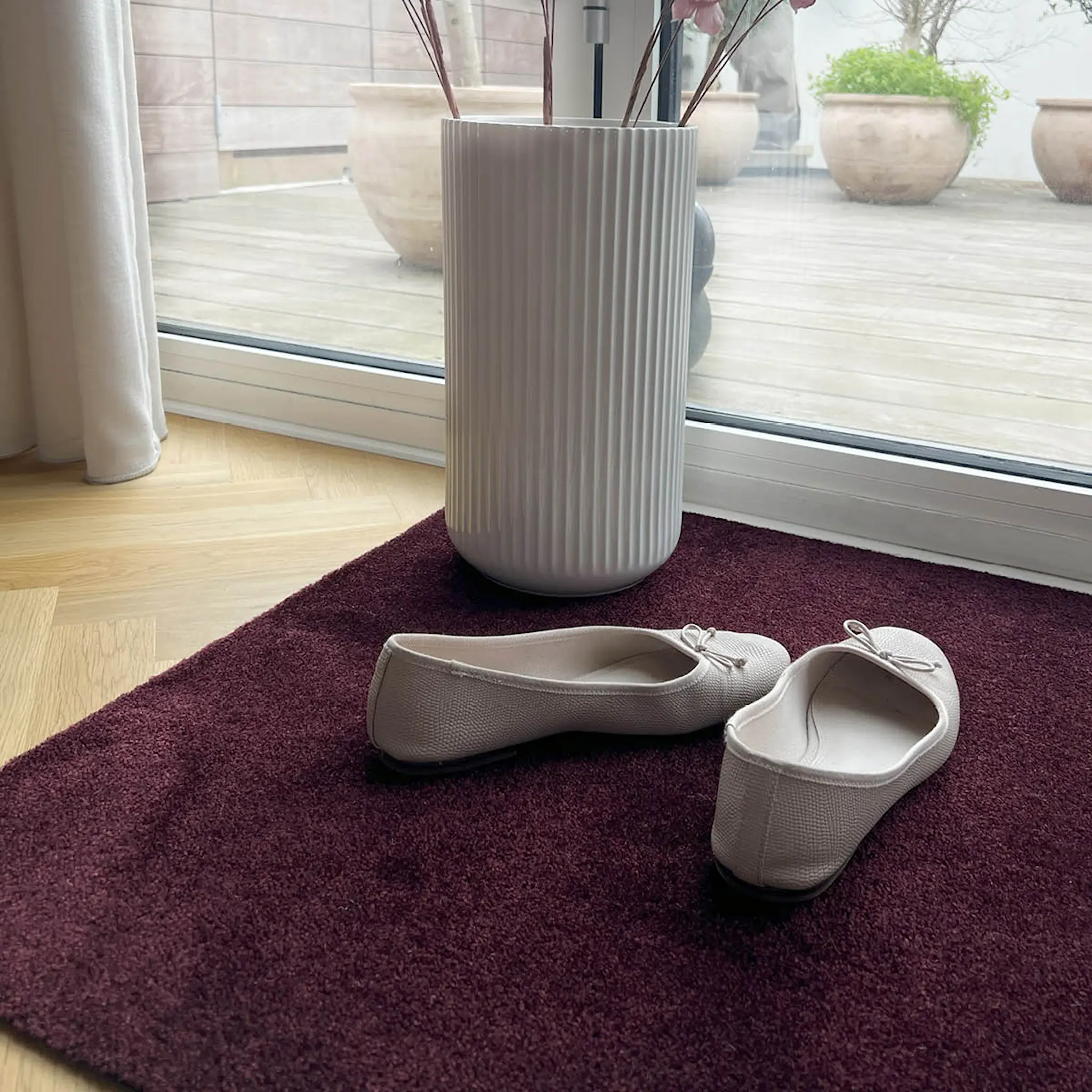 Tica Copenhagen Unicolor golvmatta 120x67 cm bordeaux