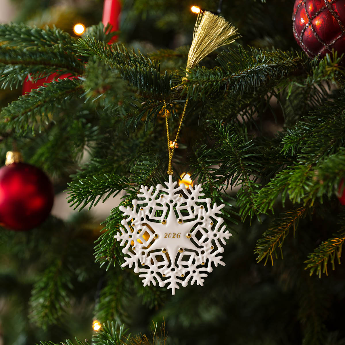 Villeroy & Boch Christmas Classic ornament snöflinga 2026 guld