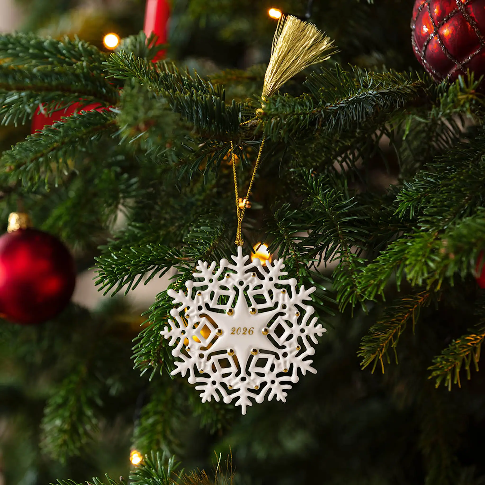 Villeroy & Boch Christmas Classic ornament snöflinga 2026 guld