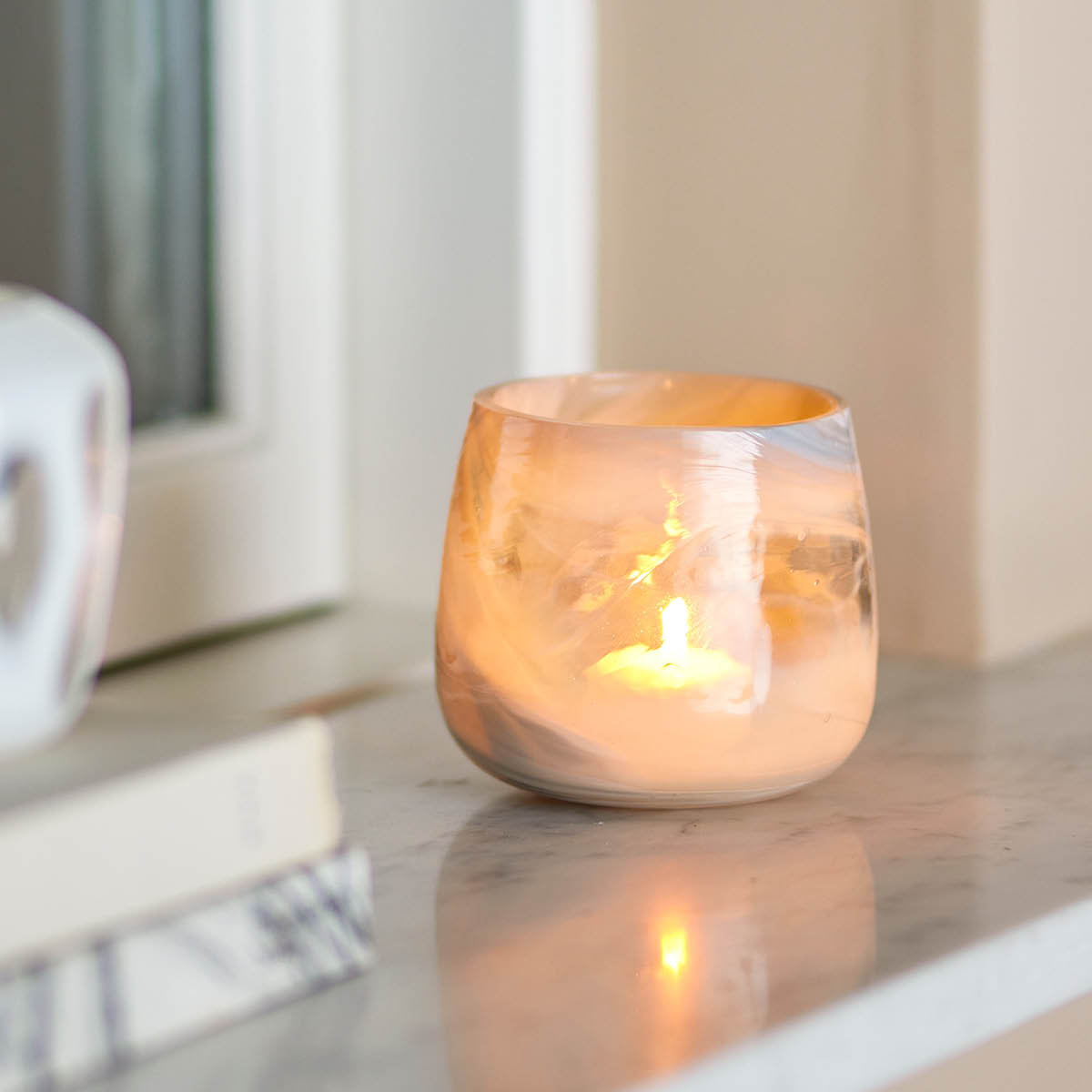 Bloomingville Ljuslykta Imran 10x9 cm grå