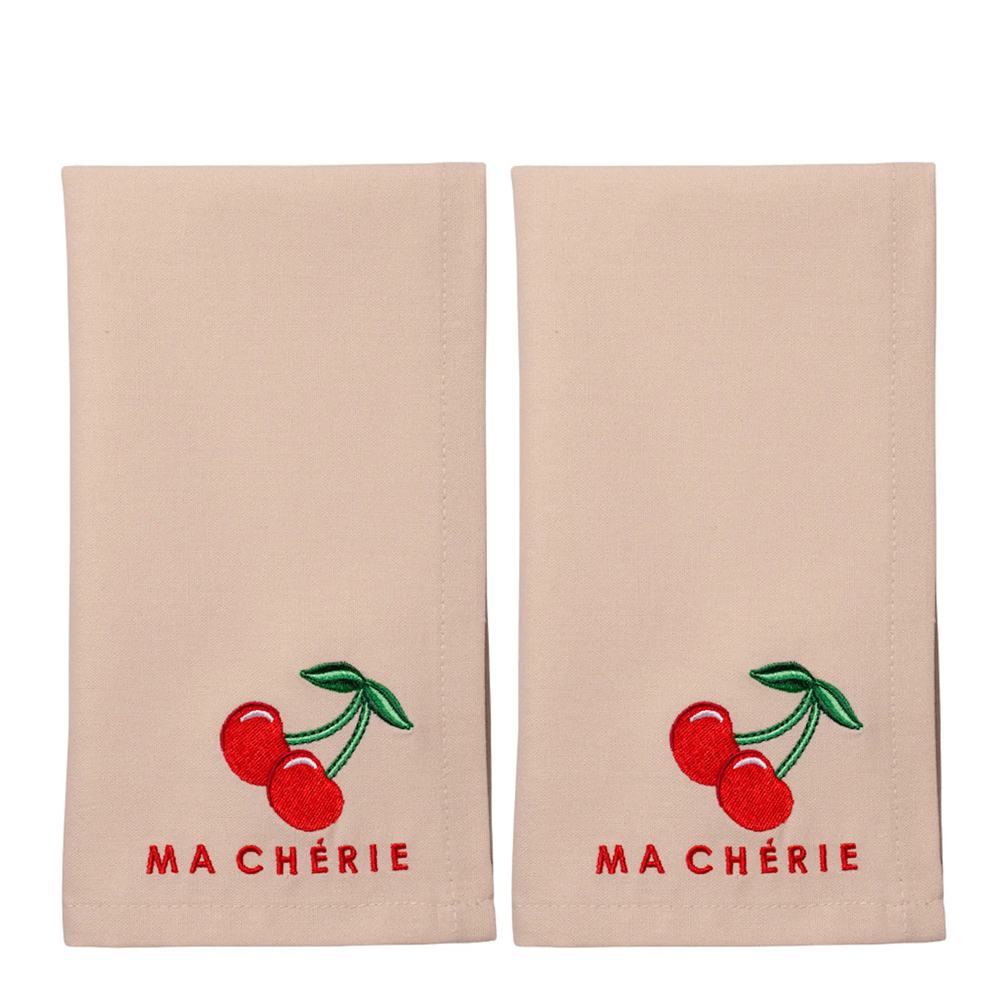 Vondels Summer Party servett 45 cm 2-pack MA CHERIE beige