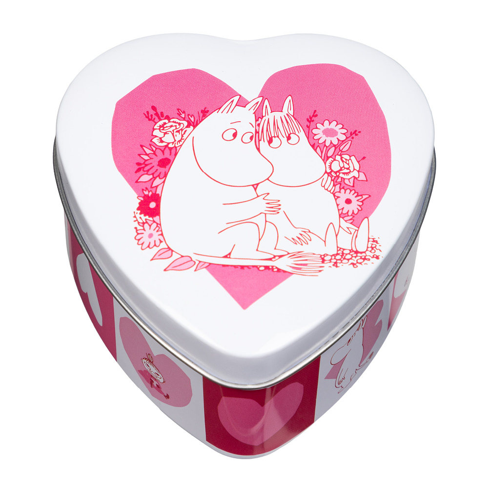 Martinex Muumi Peltipurkki Rakkaus 9,5x10 cm Vaaleanpunainen