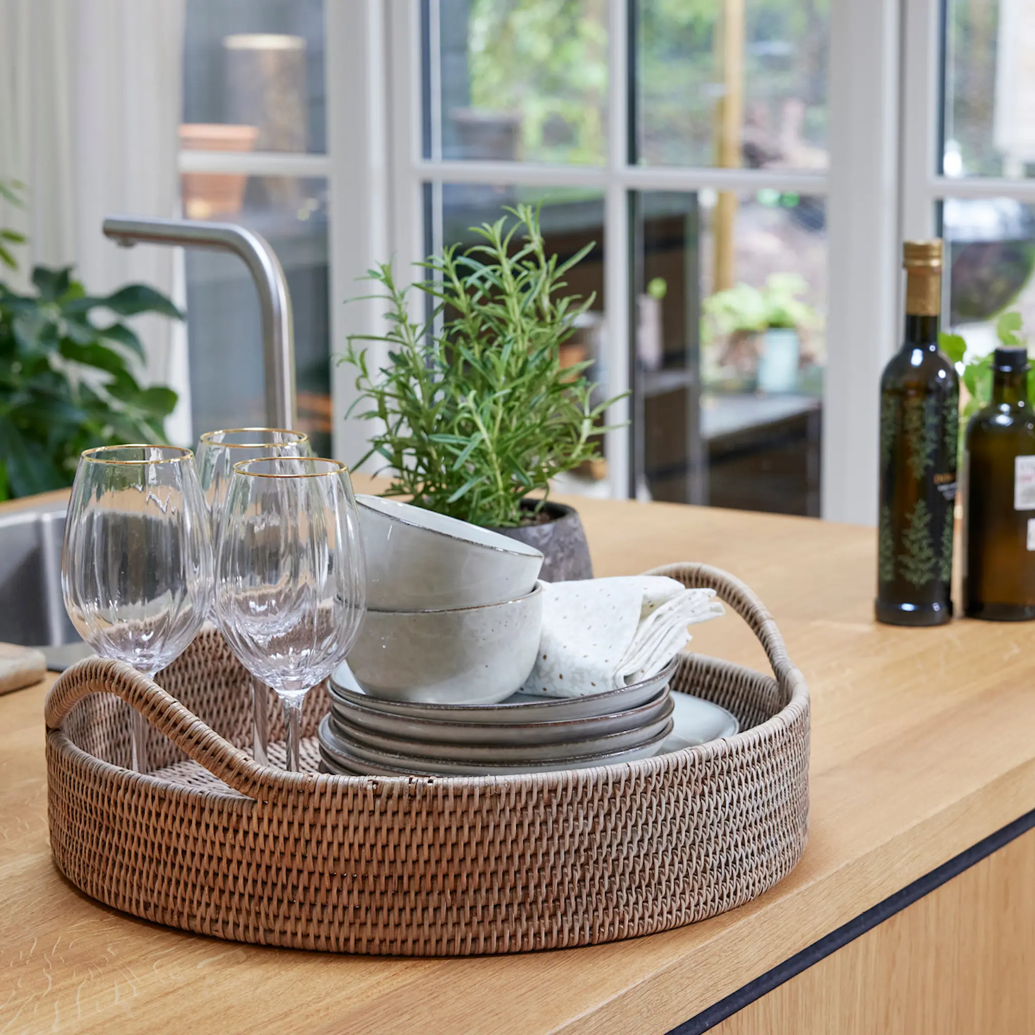 Lene Bjerre Amera tallrik 20,5 cm grå