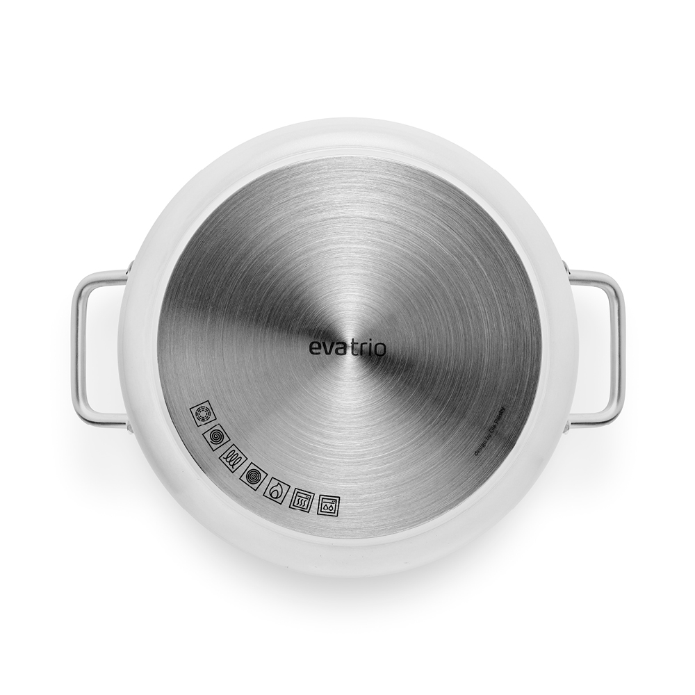 Eva Trio White Line grytesett 3 deler keramisk belegg