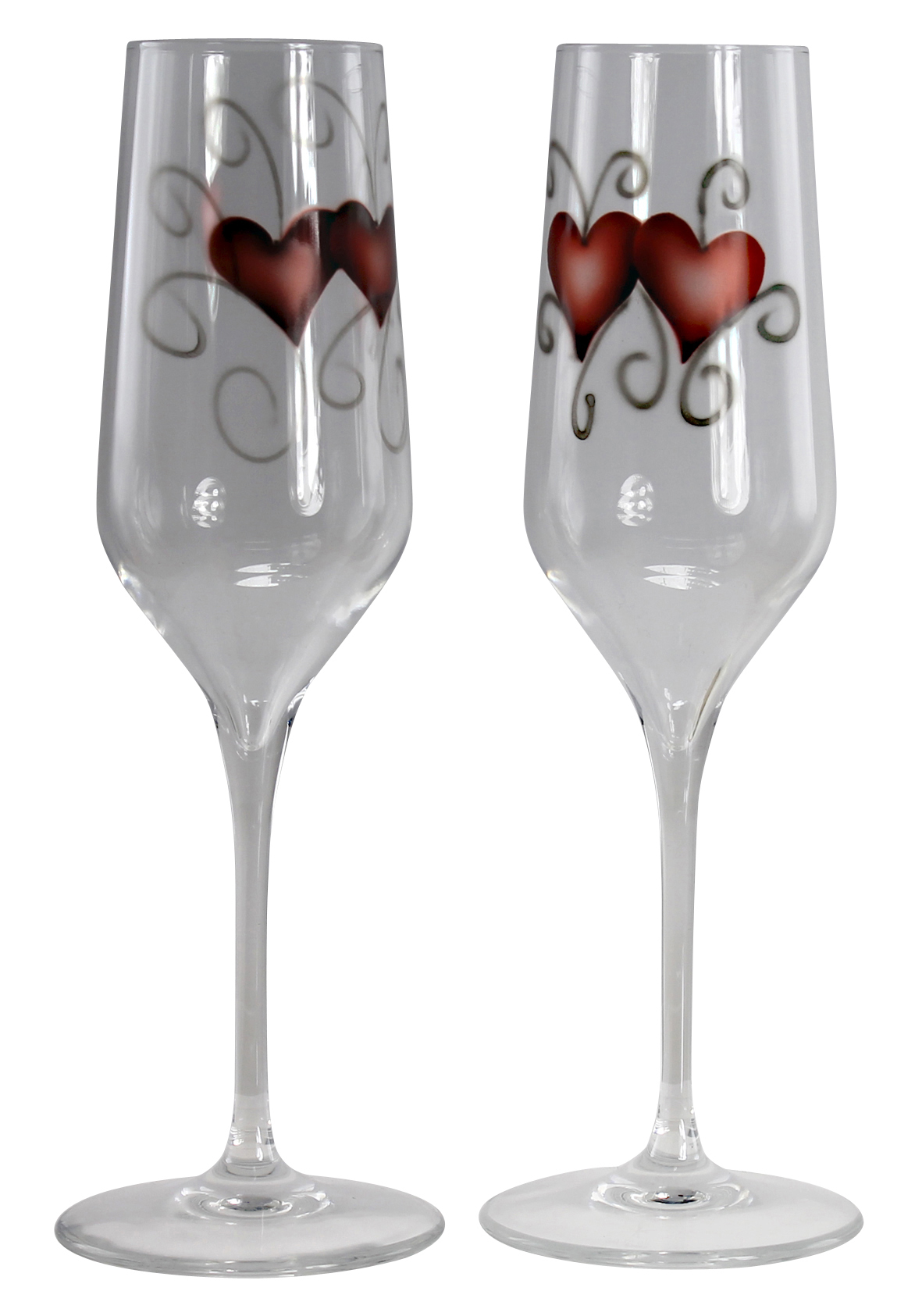 Nybro Crystal Crystal Ink Glas 23 cl 2-pack Heart