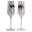 Crystal Ink Glas 23 cl 2-pack Heart