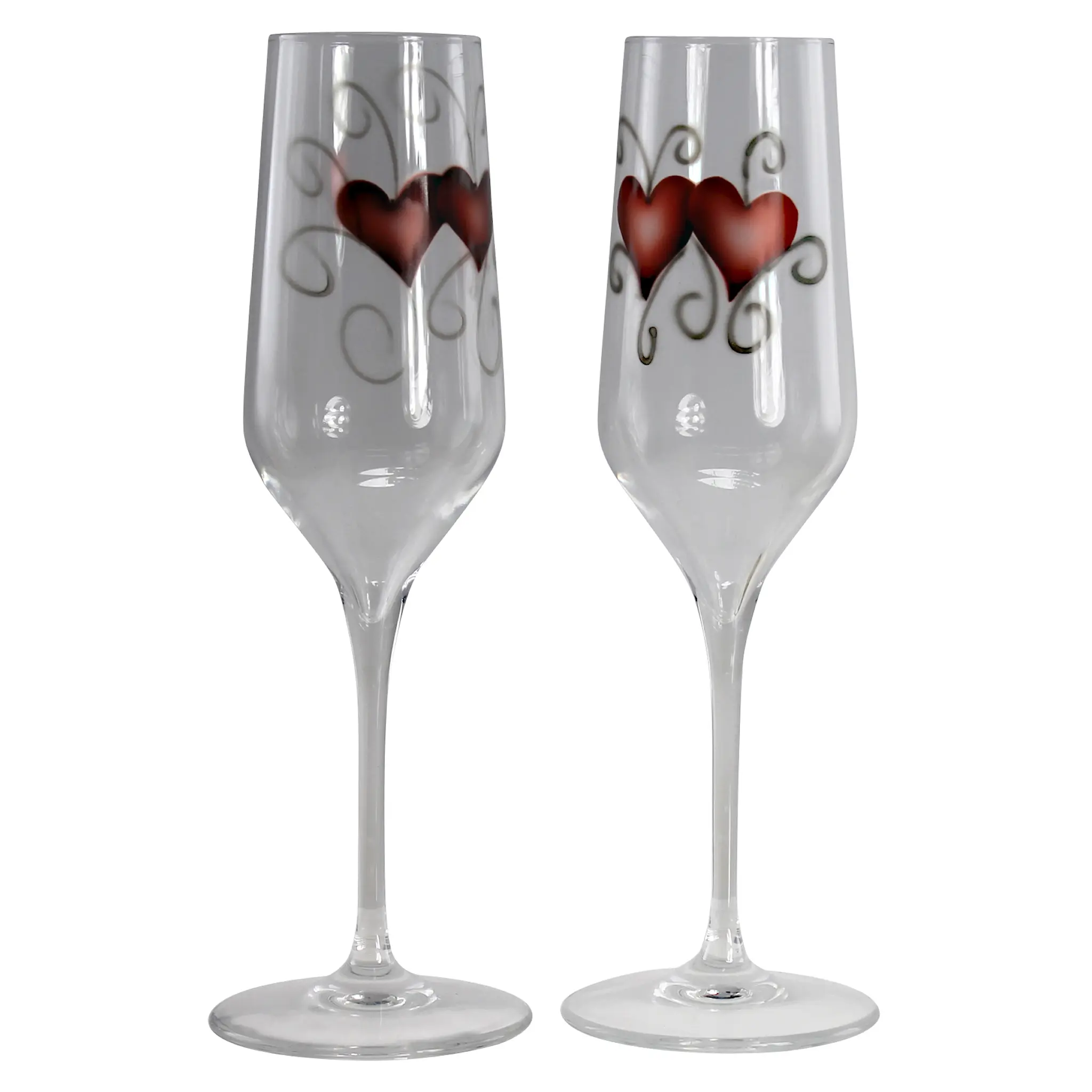 Nybro Crystal Crystal Ink Glas 23 cl 2-pack Heart