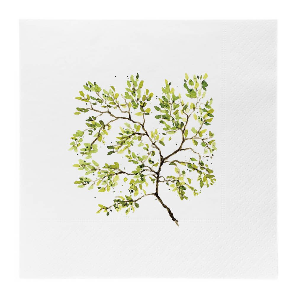 Sögne Home Serviett lunch Forest 33 cm hvit