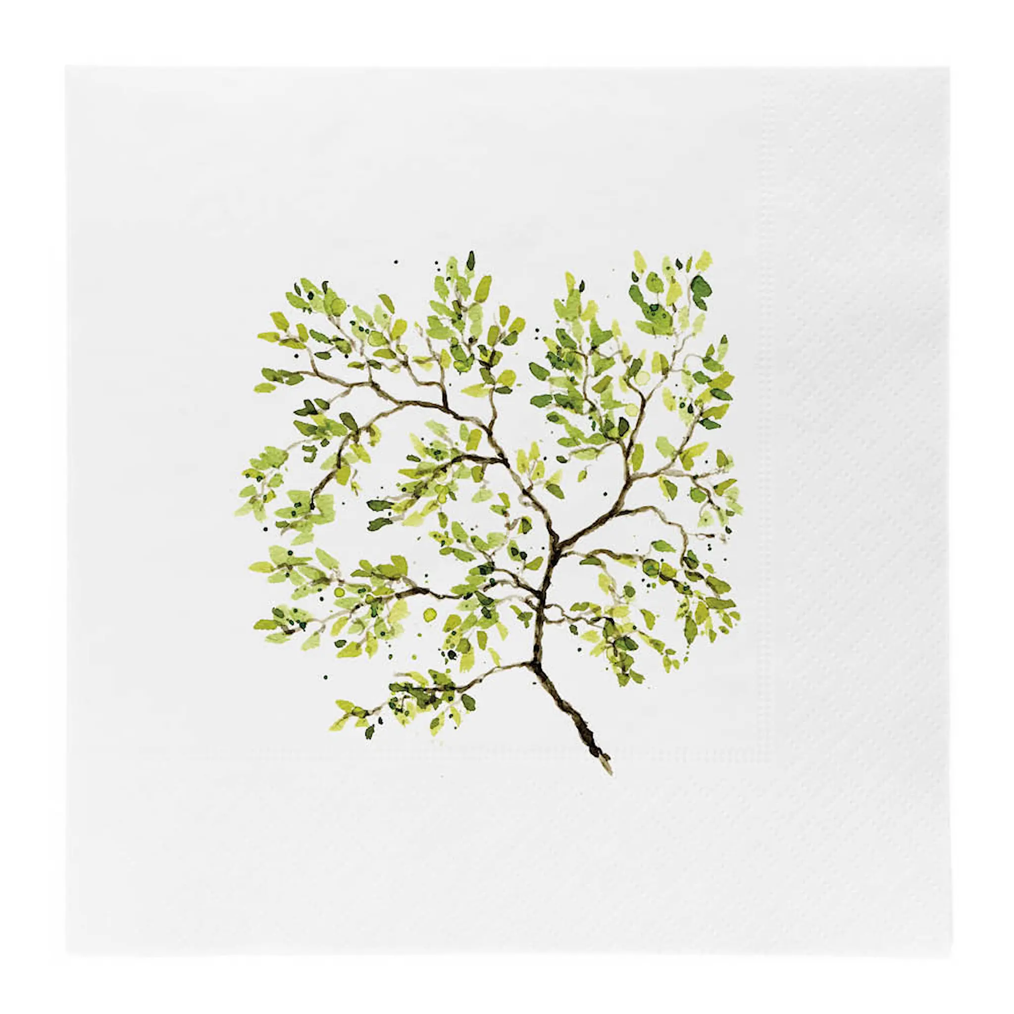 Sögne Home Serviett lunch Forest 33 cm hvit