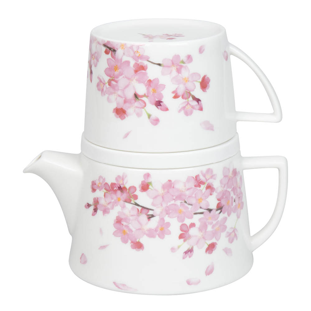 Könitz - Tea For Me Teekannu ja muki 40 cl Cherry Blossom