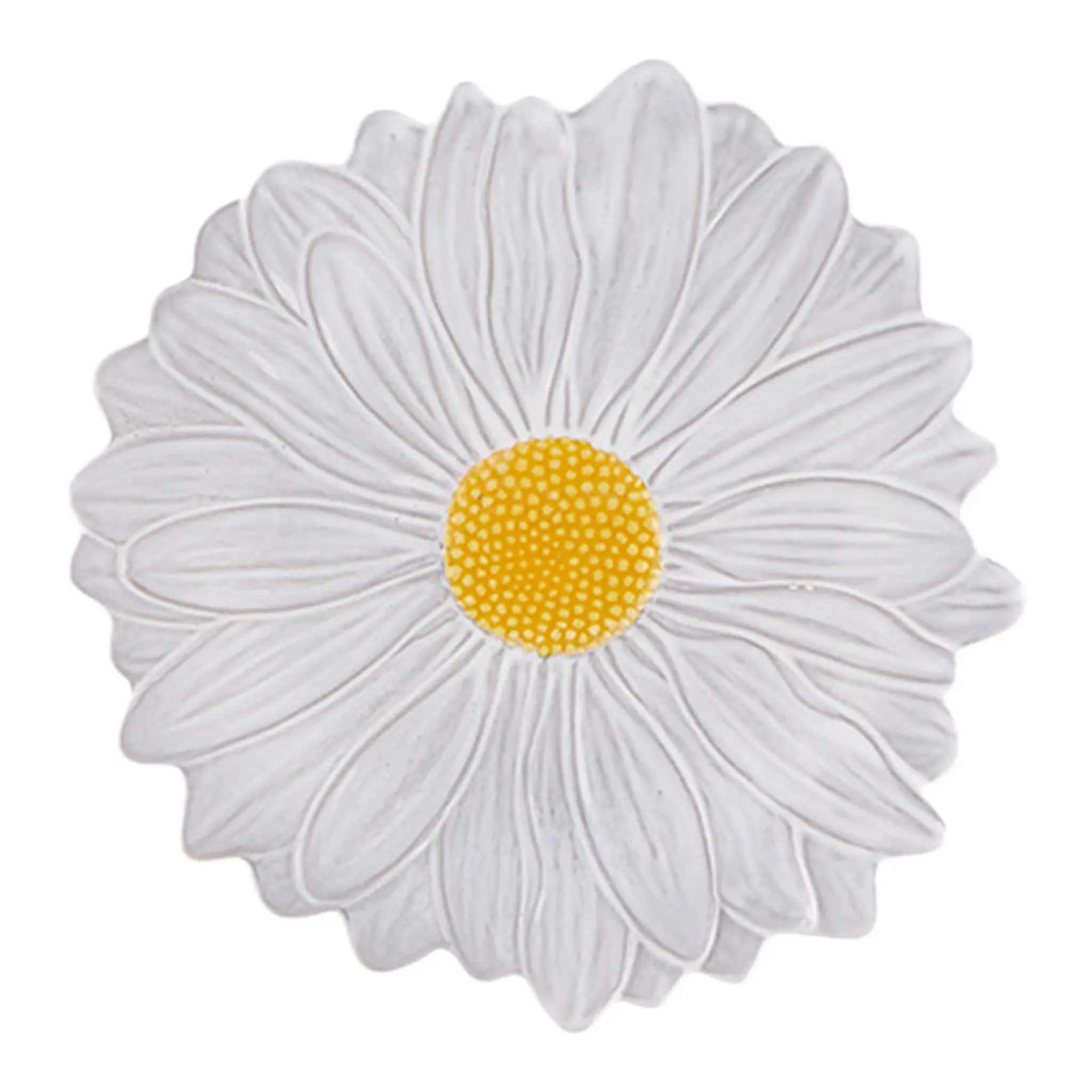 Bordallo Pinheiro Maria Flor tallrik prästkrage 23 cm