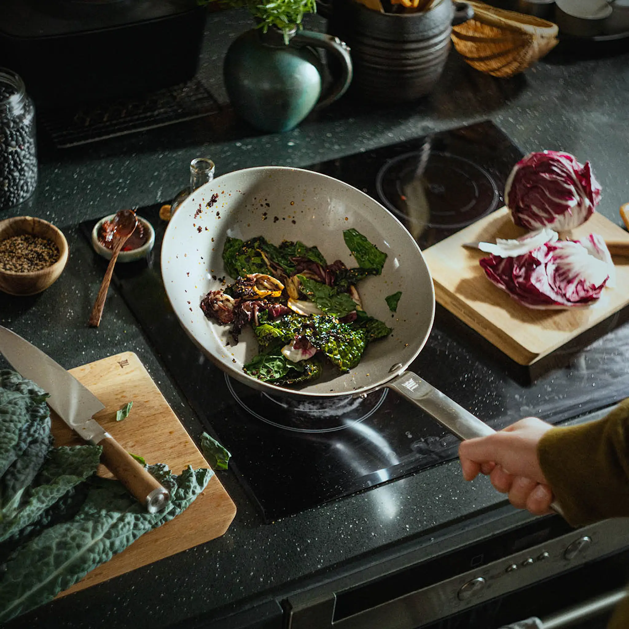 Fiskars Norden Steel Wokkipannu pinnoitettu 28 cm