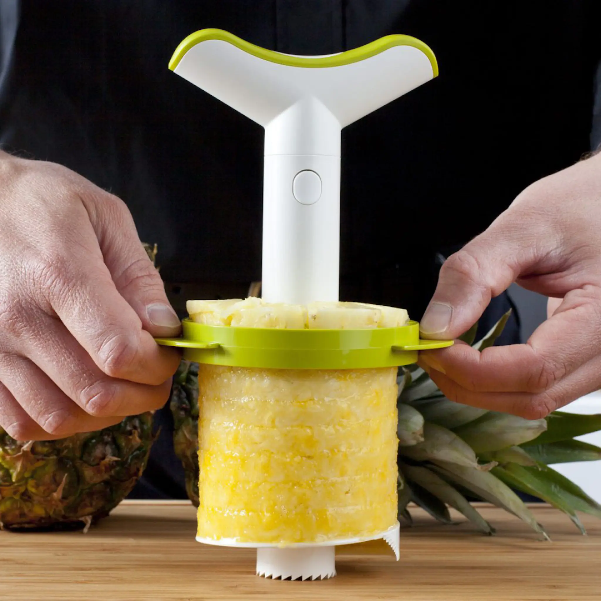 Vacu Vin Ananas Skivare & Delare Vit/Grön