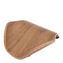 Leaf tvålfat med avrinning 11,5x11,5 cm valnöt