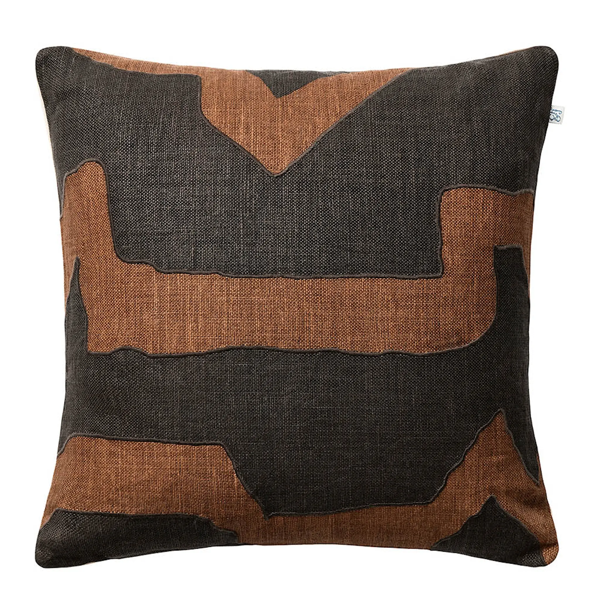 Chhatwal & Jonsson Sikkim putetrekk lin 50x50 cm Taupe/Dark Brown