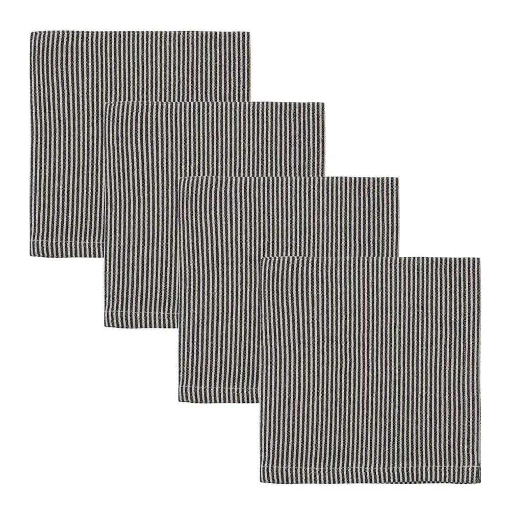 Block Lautasliina 40x40 cm 4 kpl Hiekka/Musta