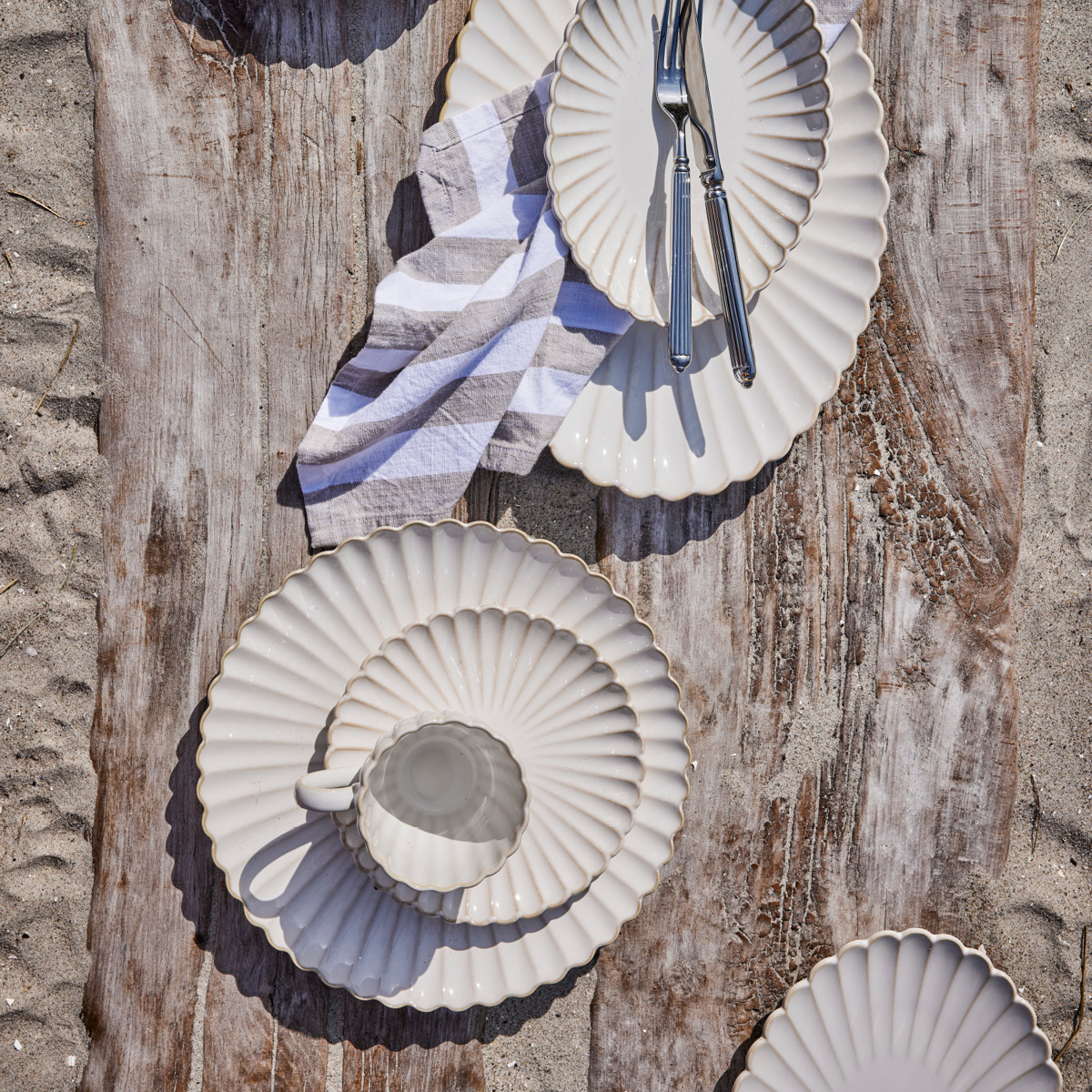 Lene Bjerre Camille assiett 19 cm benvit