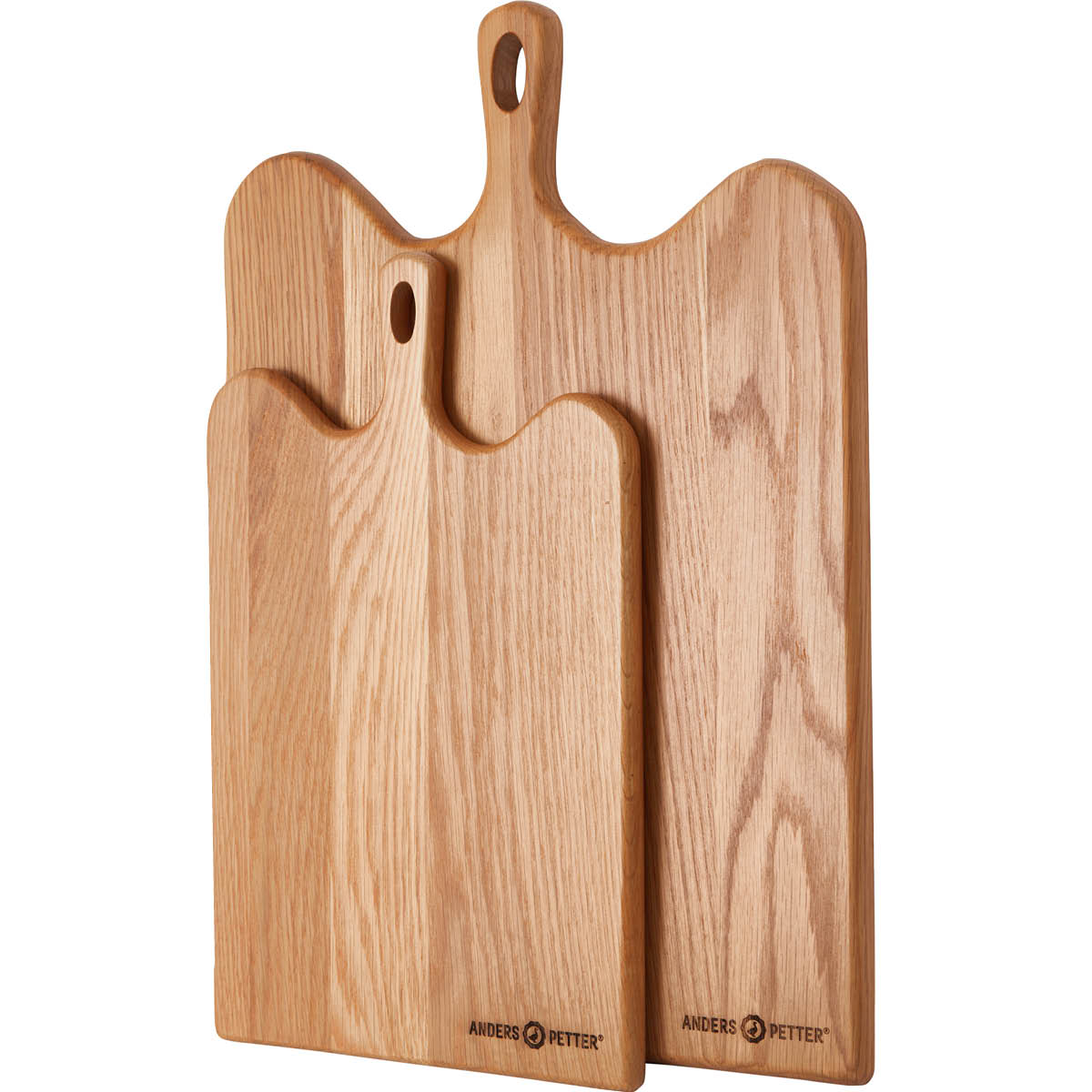 Anders Petter Signerat skjærebrett 36x23 cm eik