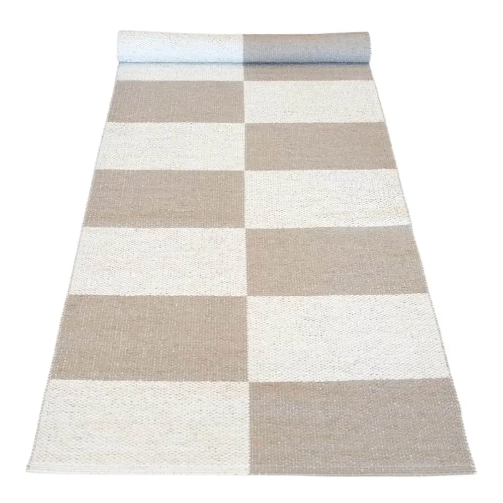 Gangteppe Square 250x70 cm beige/hvit