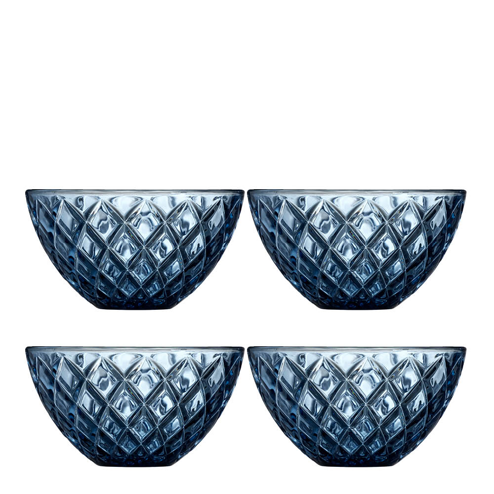 Lyngby Glas - Sorrento Kulho 12 cm 4 kpl Sininen