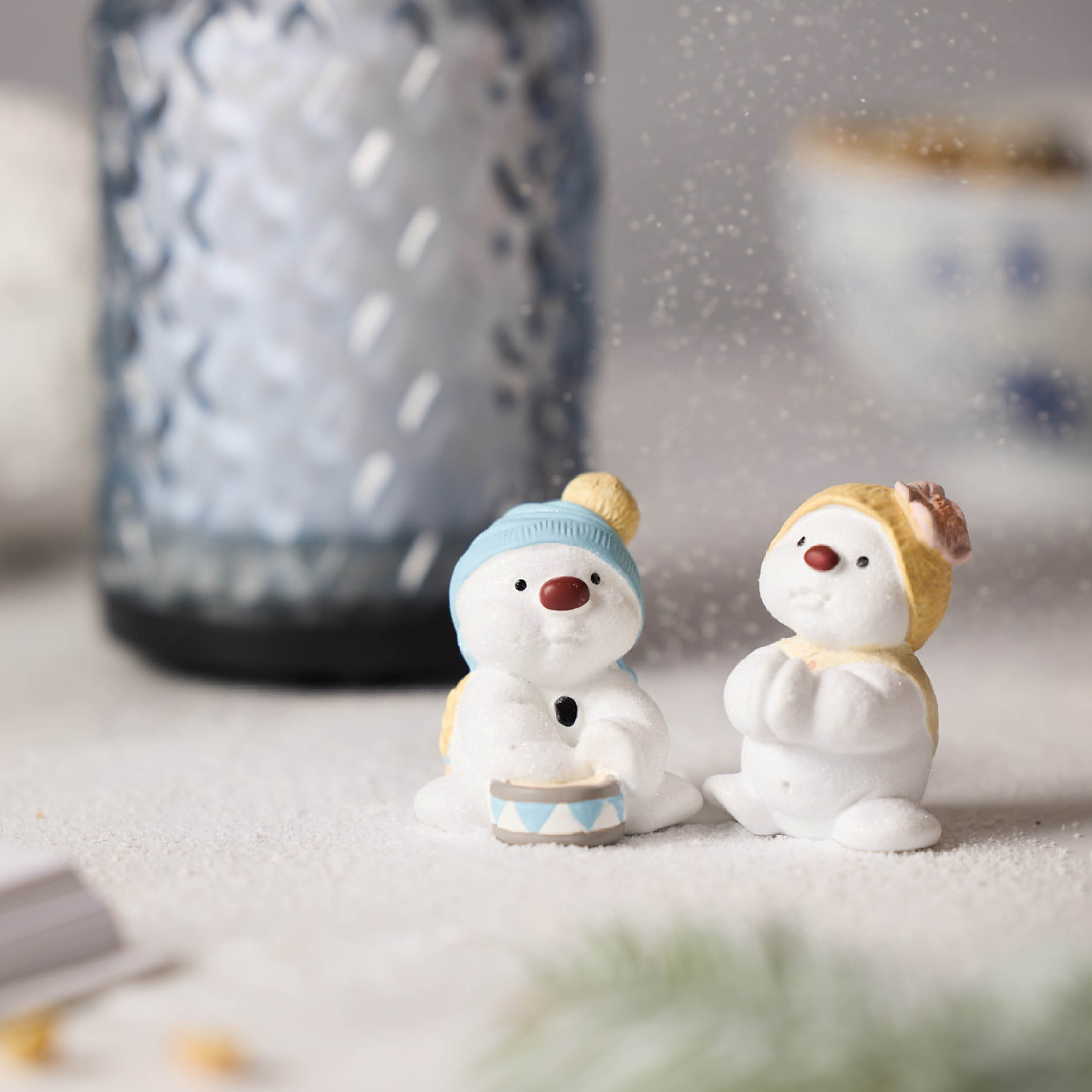 Klarborg Snögubbar 2023 Thamias & Tida figur 5 cm 2 delar