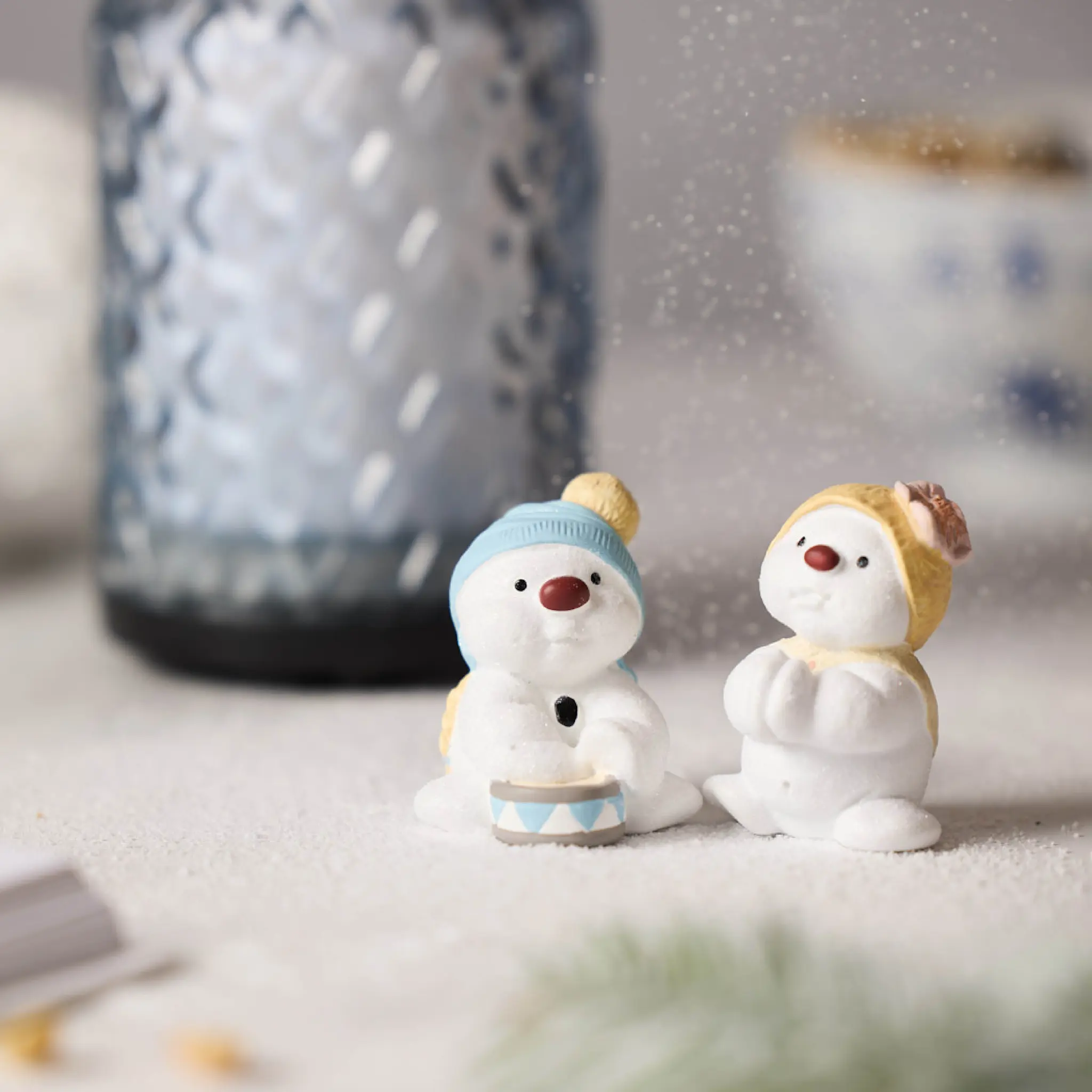 Klarborg Snögubbar 2023 Thamias & Tida figur 5 cm 2 delar
