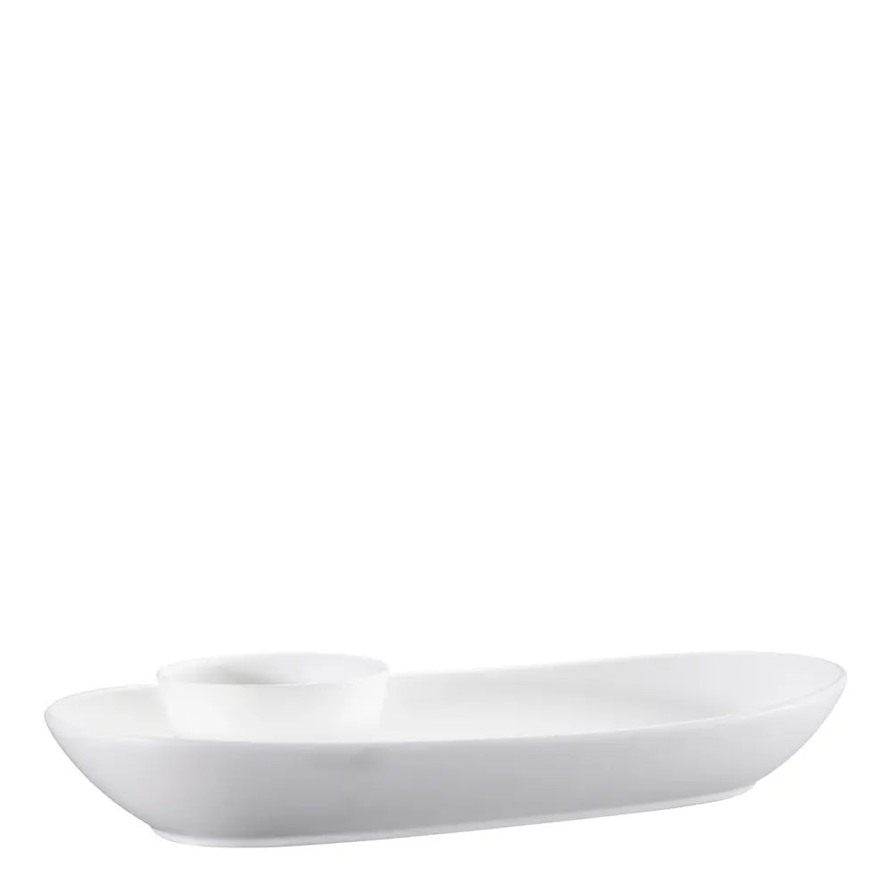 Nor Tapasvati dippikulholla 44,5 cm Valkoinen