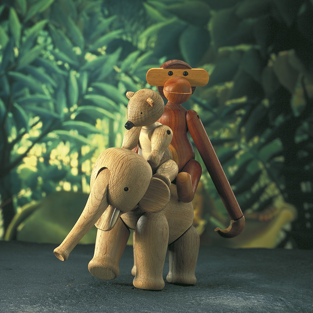 Kay Bojesen Denmark Bjørn eik/lønn 15 cm