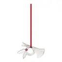 2026 julornament horn 4,8 cm silver