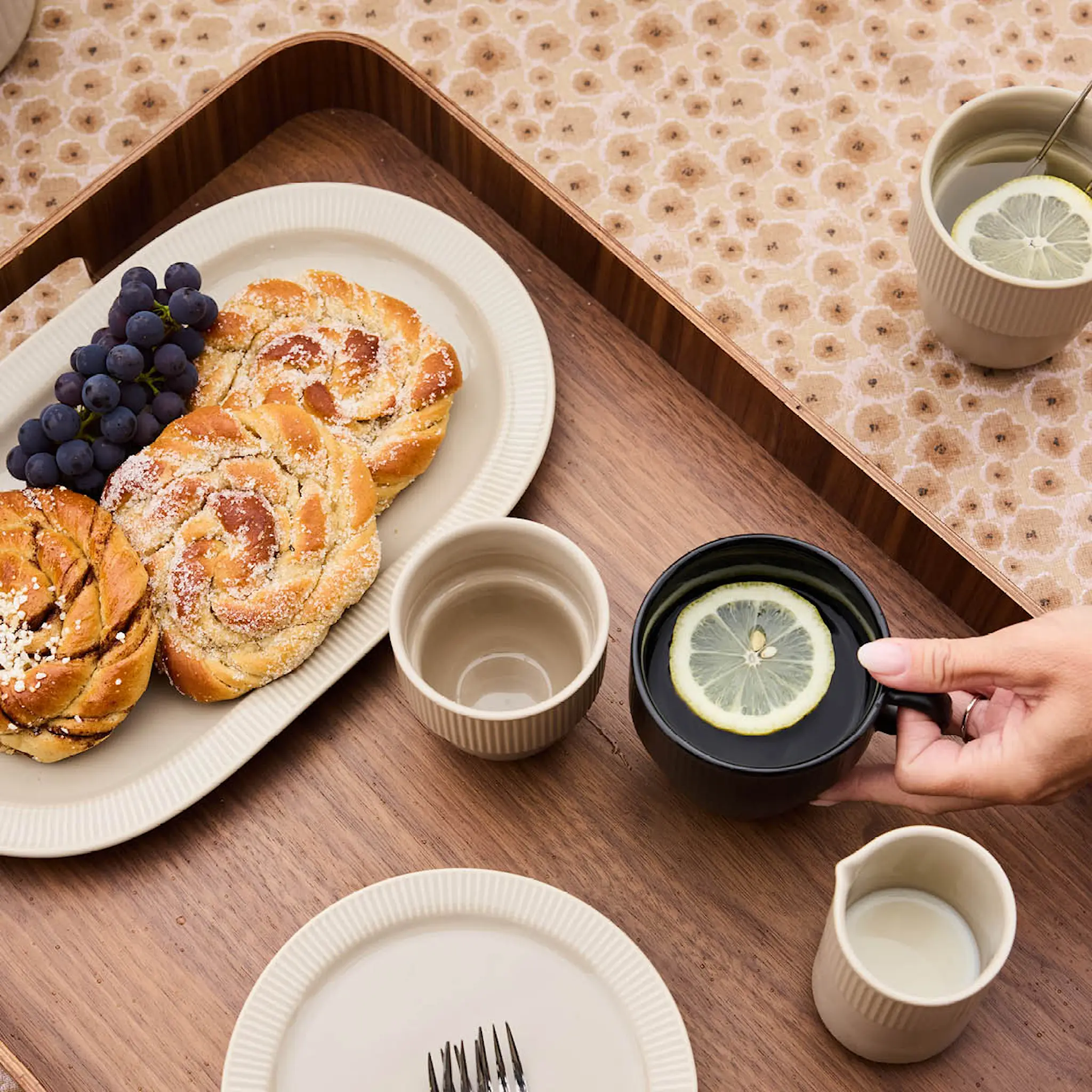 Sagaform Inka tekopp 37,5 cl beige