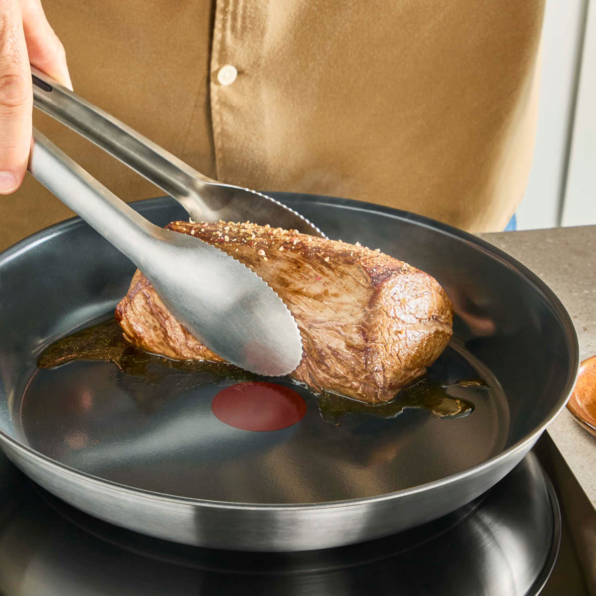 Tefal Emotion Plus Flavors SS paistinpannu 24 cm keraaminen