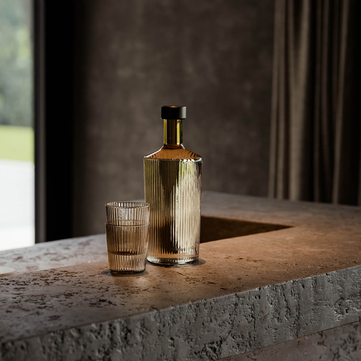 Paveau Ribbed Elegance gåvoset Bells 3 delar beige