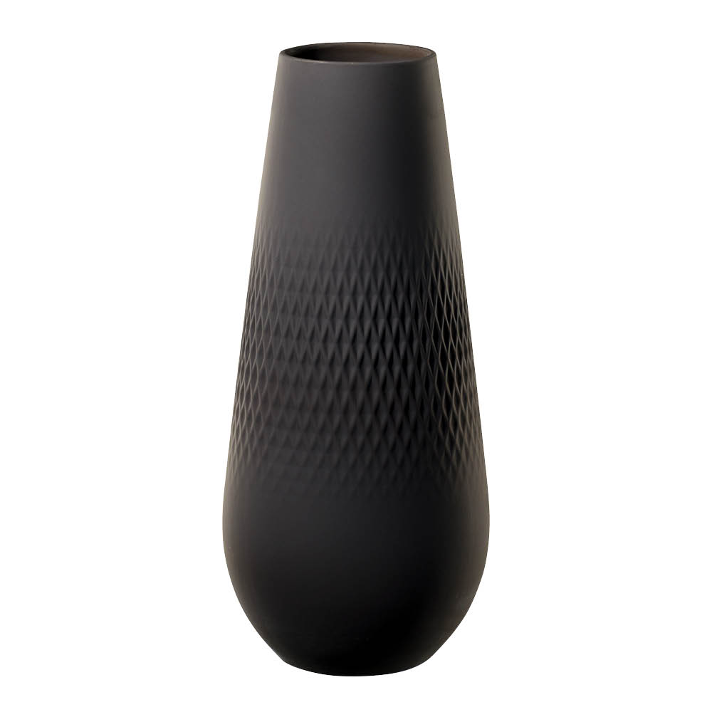 Villeroy & Boch - Manufacture Collier Noir Maljakko 26 cm Musta
