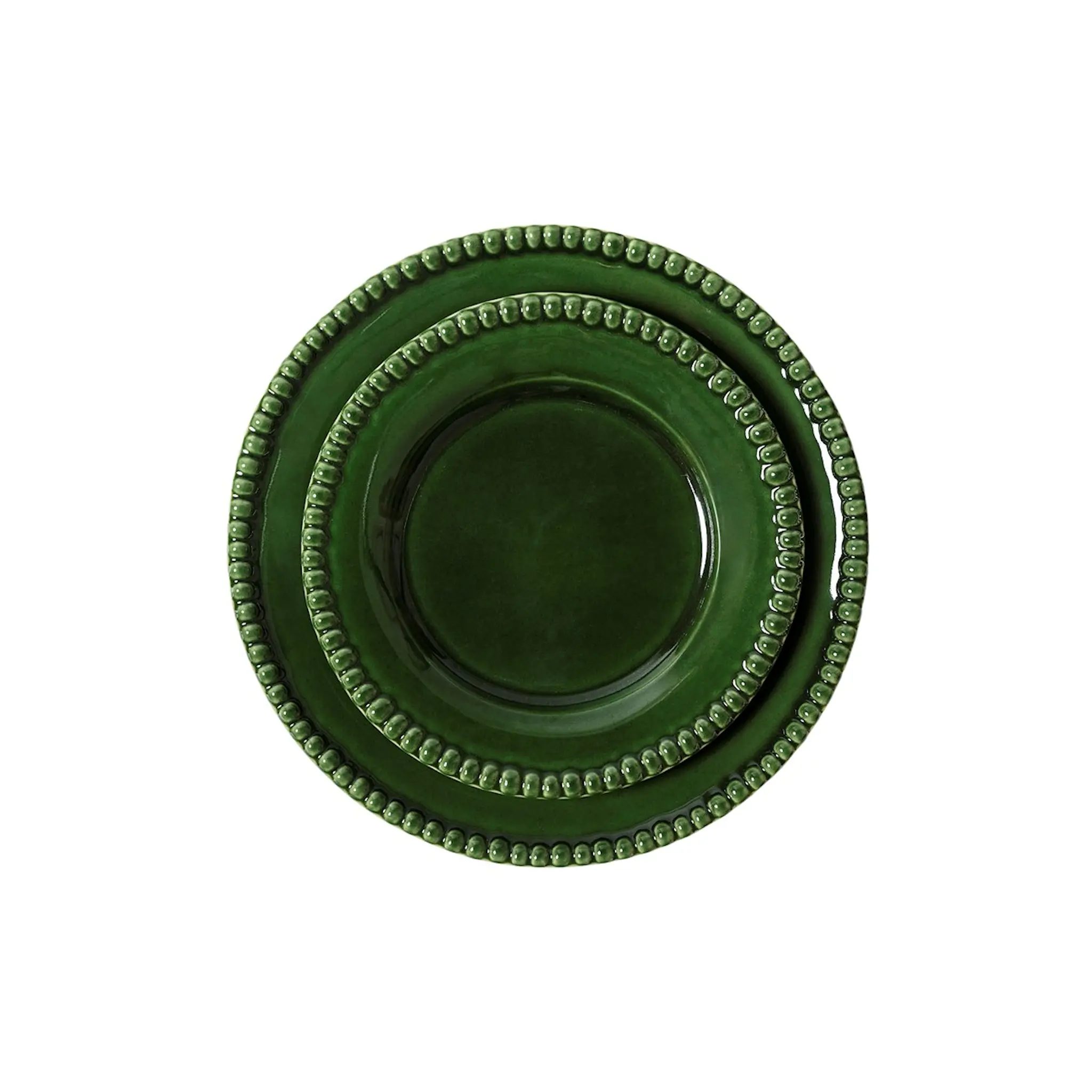 PotteryJo Daria tallrik 28 cm 2-pack moss