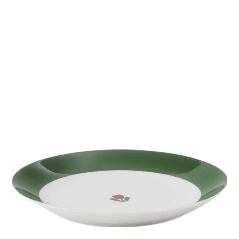 Gustafsberg Juliana Rød tallerken 18 cm uten brem