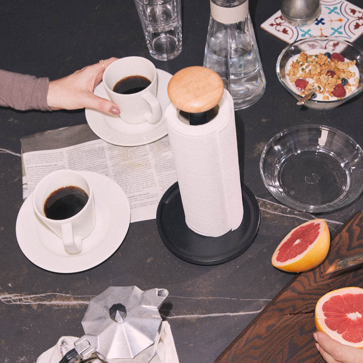 Rosendahl Paper Pal hushållspappershållare 30 cm svart