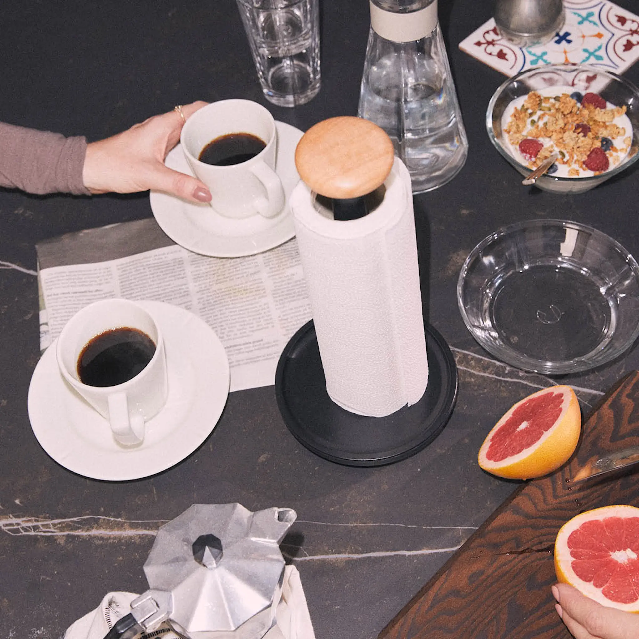 Rosendahl Paper Pal hushållspappershållare 30 cm svart