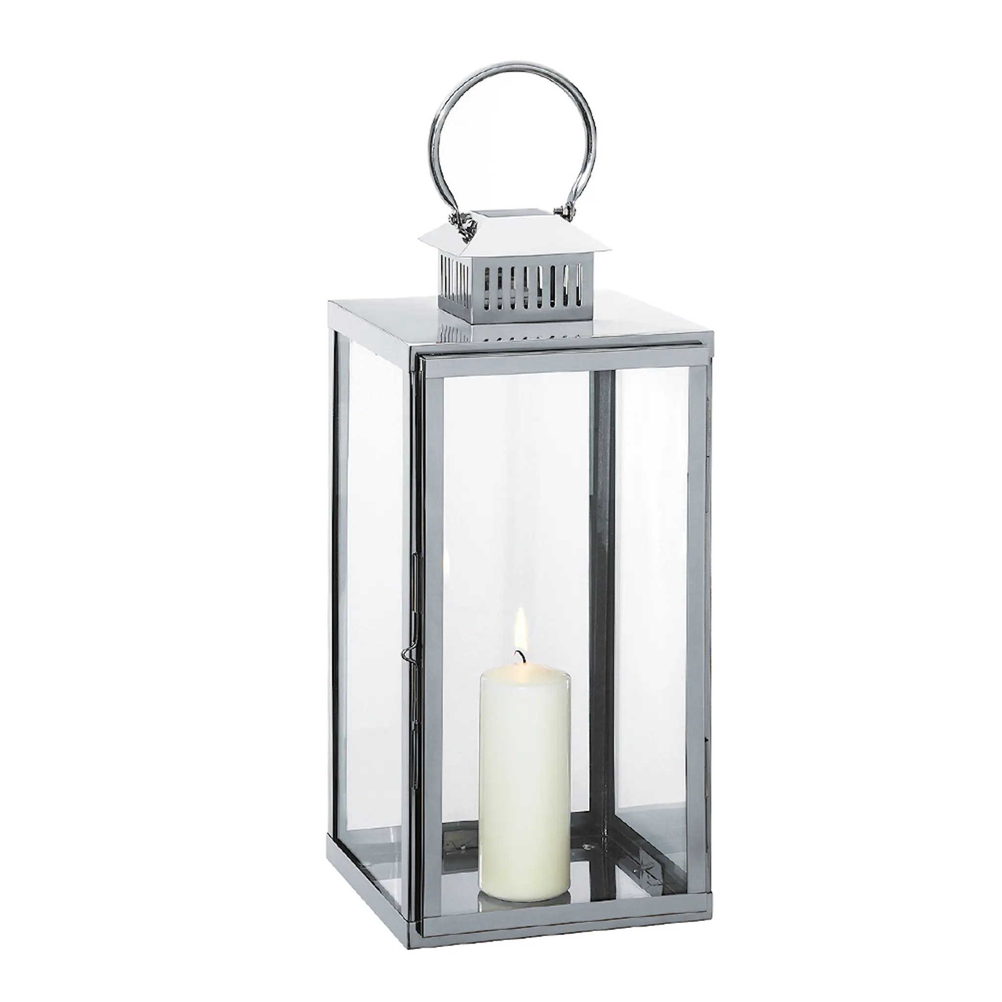 Cilio Torre Lykta 55 cm Silver