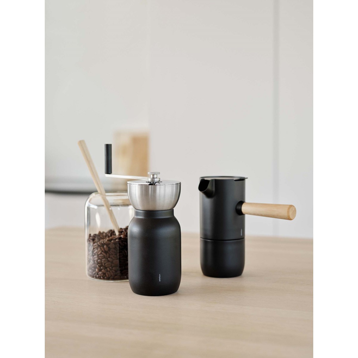 Stelton Collar Kahvimylly Musta/Teräs