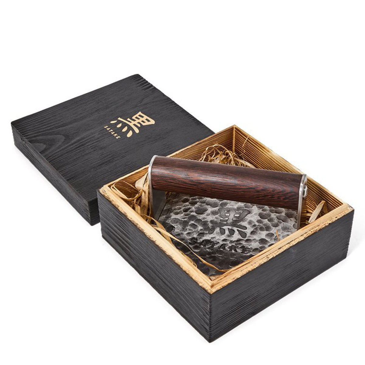 Satake Kuro hamburgerpress 14 cm brun/rostfri