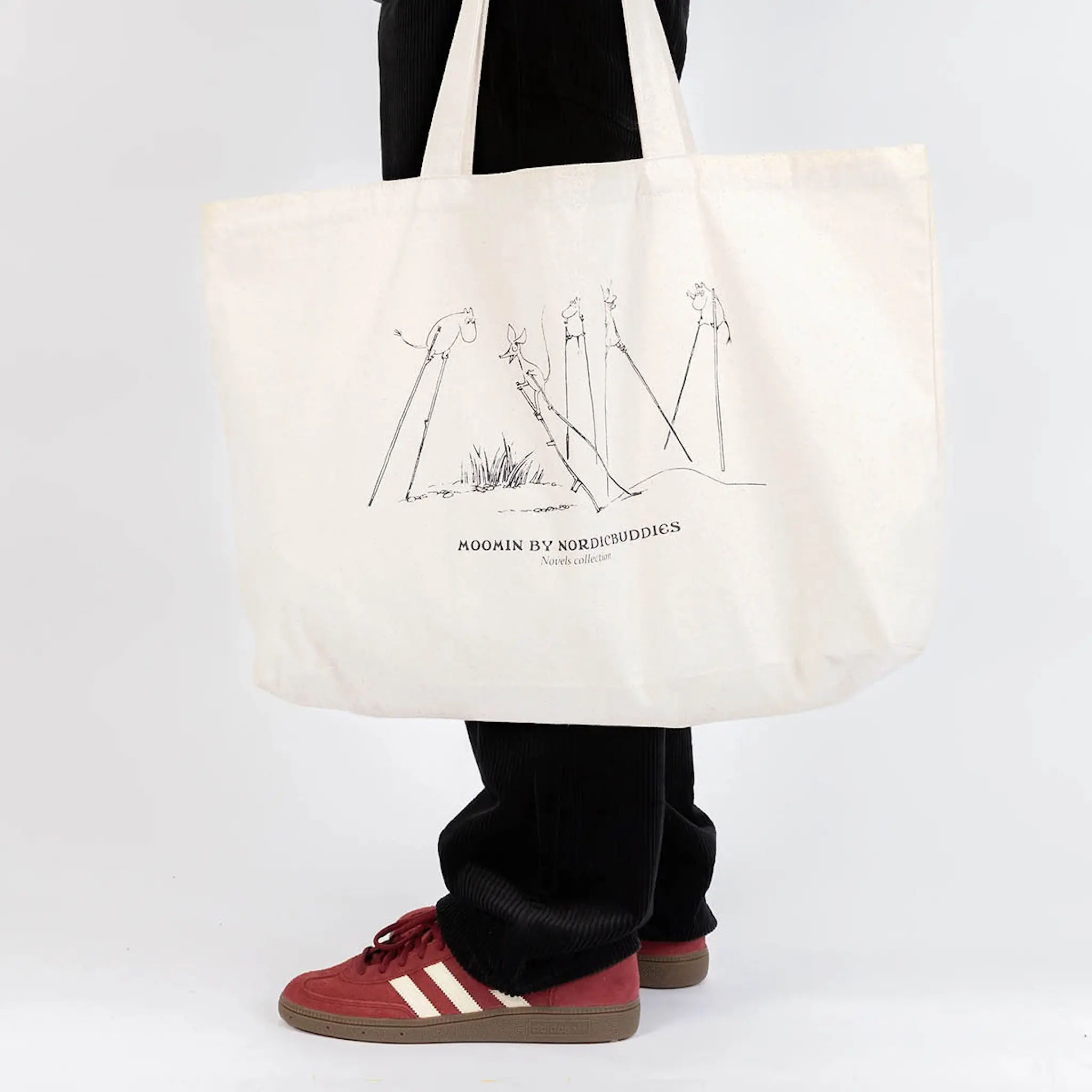 Nordicbuddies Mummi handlenett 65x41 cm beige