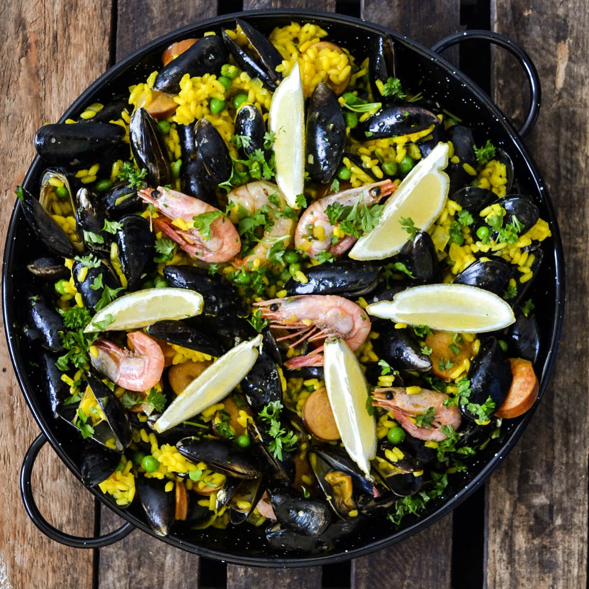 Vaello Paellapannen 30 cm emalijert