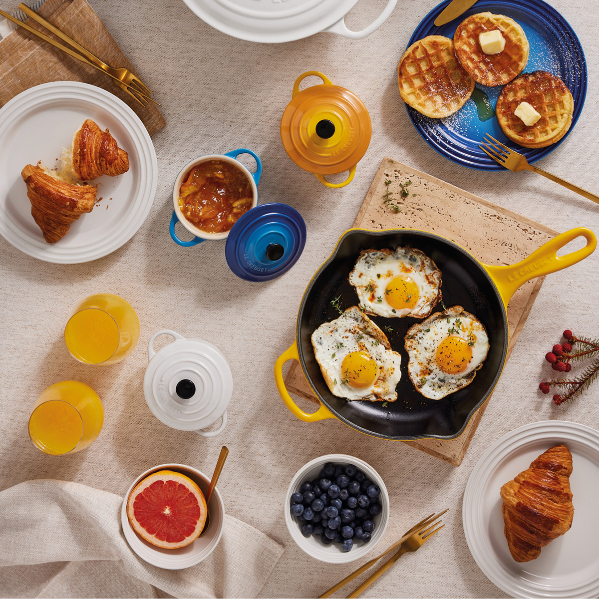 Le Creuset Signature tallrik 22 cm white