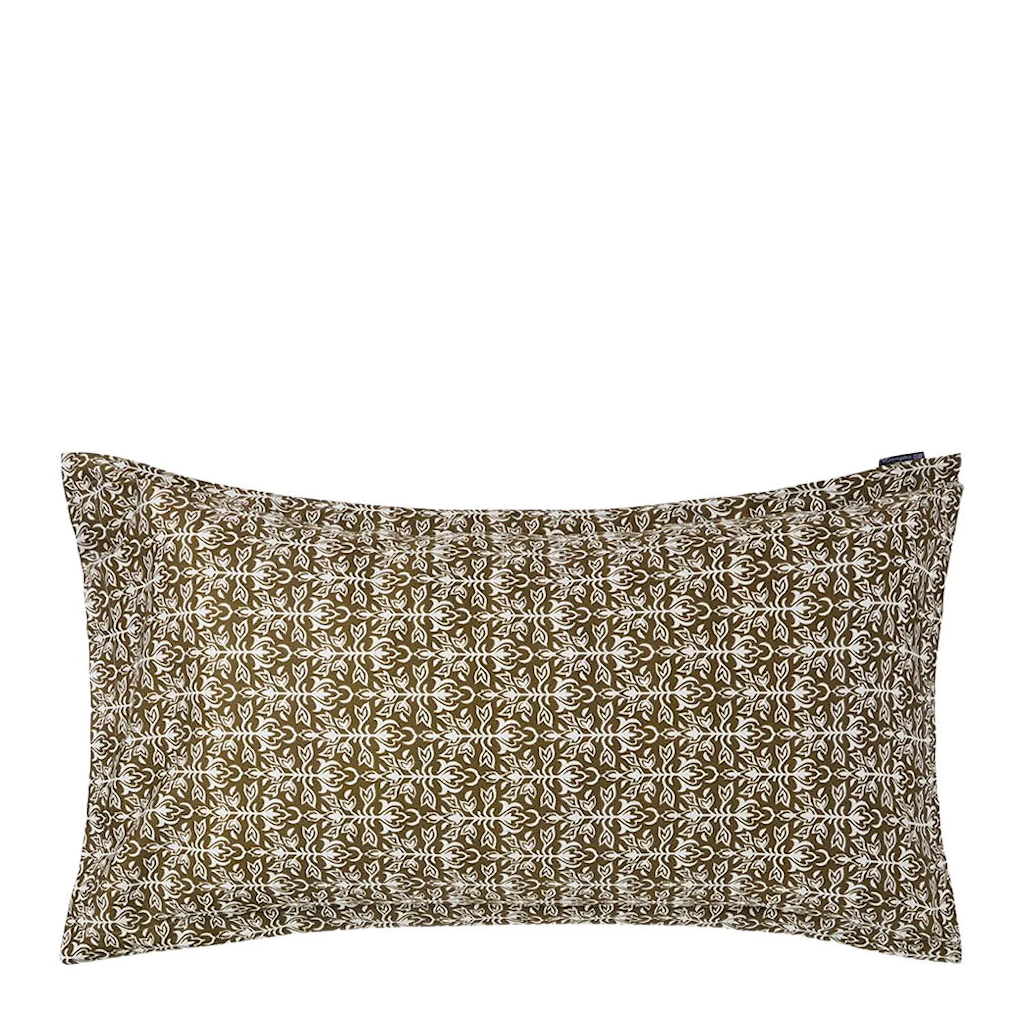 Lexington Örngott 50x90 cm bomullsatin ornament oliv/vit