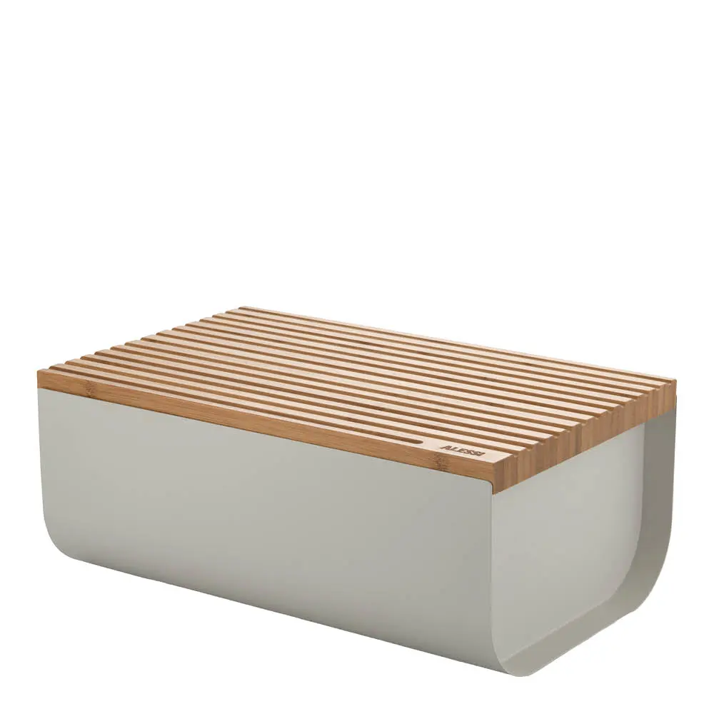 Mattina Leipälaatikko 34x21 cm Vaaleanharmaa/Bambu