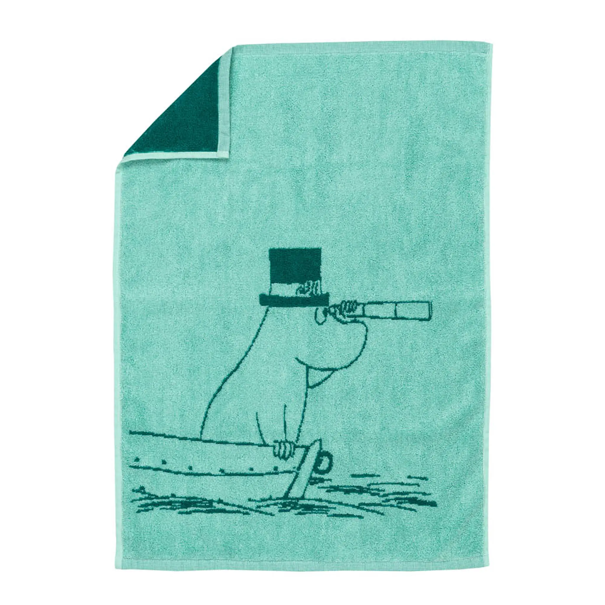 Moomin Arabia Mumin handduk 50x70 cm Muminpappan blågrön