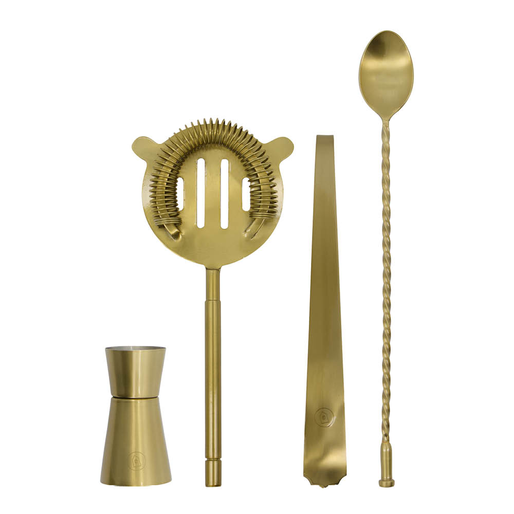 House Doctor Kett barset 4 delar antik mässing