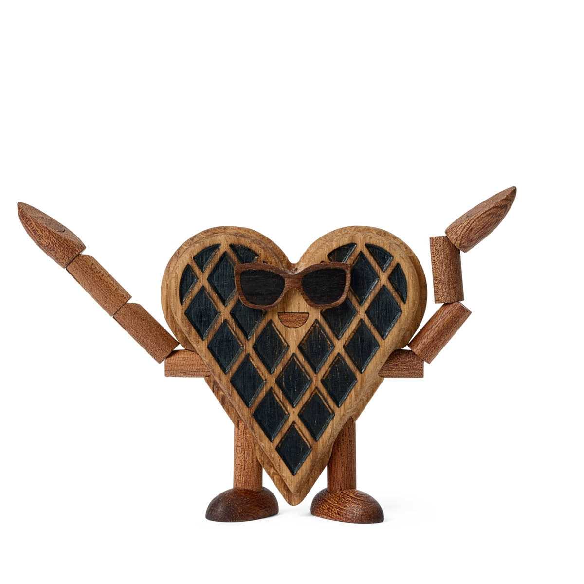 Spring Copenhagen Woodies Wendy Waffle träddekoration 8 cm ek